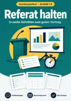 Vorschau - Arbeitsblätter - Referat halten, Klasse 7-8, Training - Deckblatt