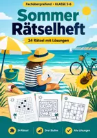 Vorschau - Arbeitsblätter - Sommerrätsel, Klasse 5-6, 24 Rätsel - Deckblatt