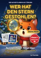 Vorschau - Arbeitsblätter - Rechenmalblatt Advent gratis: Advents-Krimi - Deckblatt