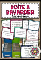Vorschau - Aufgabenkarten - BOÎTE À BAVARDER (Konversationskarten für den Französischunterricht) mehr als 30 Themen - Deckblatt