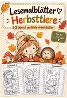 Vorschau - Arbeitsblätter - Lesemalblätter Tiere im Herbst - Deckblatt