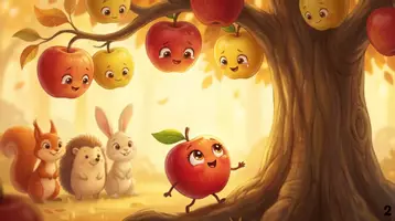 Vorschau - Bildkarten - Kamishibai | Der Apfel findet seine Familie | Der wandernde Apfel - Seite 3