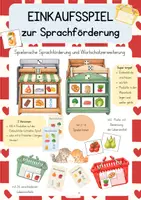 Vorschau - Spiele - EINKAUFEN - Spiel zur Sprachförderung und Wortschatzerweiterung für Kita und Grundschule - Deckblatt