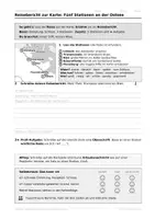 Vorschau - Arbeitsblätter - Reisebericht schreiben: Karte mit 5 Stationen, Klasse 3–4 - Deckblatt