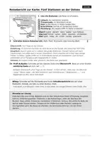Vorschau - Arbeitsblätter - Reisebericht schreiben: Karte mit 5 Stationen, Klasse 3–4 - Seite 1