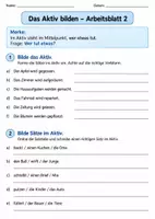 Vorschau - Arbeitsblätter - Aktiv und Passiv - Arbeitsblätter, Merkblätter & Übungen - Seite 3