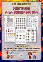 Vista previa - Hojas de trabajo - Desafios Cognitivos en Halloween (31 actividades) - Portada