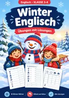 Vorschau - Arbeitsblätter - Winter Englisch, Klasse 3-4, Übungen - Deckblatt