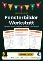 Vorschau - Arbeitsblätter - Kunst Klasse 1 bis 4 Bundle | Origami, Kandinsky, Farblehre, Perspektive, Bastelvorlagen - Seite 1
