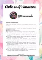 Vista previa - Manualidades / Dibujos para colorear - Técnicas de Arte. Colorear la Primavera - página 1