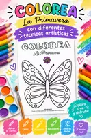 Vista previa - Manualidades / Dibujos para colorear - Técnicas de Arte. Colorear la Primavera - Portada