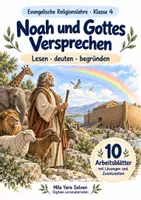 Vorschau - Arbeitsblätter - Noah und Gottes Versprechen | Religion Klasse 4 Arbeitsblätter | Evangelische Religionslehre | 10 Arbeitsblätter als PDF - Deckblatt