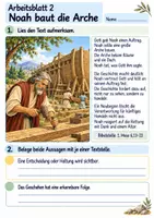 Vorschau - Arbeitsblätter - Noah und Gottes Versprechen | Religion Klasse 4 Arbeitsblätter | Evangelische Religionslehre | 10 Arbeitsblätter als PDF - Seite 2