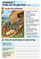 Vorschau - Arbeitsblätter - Noah und Gottes Versprechen | Religion Klasse 4 Arbeitsblätter | Evangelische Religionslehre | 10 Arbeitsblätter als PDF - Seite 3