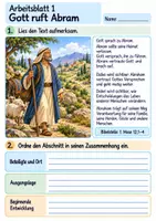Vorschau - Arbeitsblätter - Abraham vertraut Gott | Religion Klasse 4 Arbeitsblätter | Evangelische Religionslehre | 10 Arbeitsblätter als PDF - Seite 1