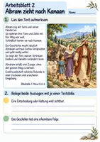 Vorschau - Arbeitsblätter - Abraham vertraut Gott | Religion Klasse 4 Arbeitsblätter | Evangelische Religionslehre | 10 Arbeitsblätter als PDF - Seite 2