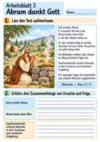 Vorschau - Arbeitsblätter - Abraham vertraut Gott | Religion Klasse 4 Arbeitsblätter | Evangelische Religionslehre | 10 Arbeitsblätter als PDF - Seite 3