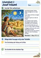 Vorschau - Arbeitsblätter - Josef – Gott führt zum Guten | Religion Klasse 4 Arbeitsblätter | Evangelische Religionslehre | 10 Arbeitsblätter als PDF - Seite 2
