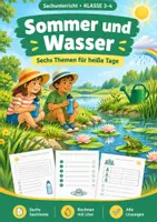Vorschau - Arbeitsblätter - Sommer Wasser, Klasse 3-4, Sachunterricht - Deckblatt