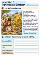 Vorschau - Arbeitsblätter - Mose – Gott führt in die Freiheit | Religion Klasse 4 Arbeitsblätter | Evangelische Religionslehre | 10 Arbeitsblätter als PDF - Seite 3