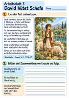 Vorschau - Arbeitsblätter - David – Gott sieht das Herz | Religion Klasse 4 Arbeitsblätter | Evangelische Religionslehre | 10 Arbeitsblätter als PDF - Seite 3