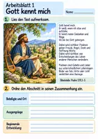 Vorschau - Arbeitsblätter - Mit Psalmen beten | Religion Klasse 4 Arbeitsblätter | Evangelische Religionslehre | 10 Arbeitsblätter als PDF - Seite 1
