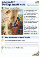 Vorschau - Arbeitsblätter - Jesus wird geboren | Religion Klasse 4 Arbeitsblätter | Evangelische Religionslehre | 10 Arbeitsblätter als PDF - Seite 2