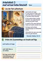 Vorschau - Arbeitsblätter - Jesus wird geboren | Religion Klasse 4 Arbeitsblätter | Evangelische Religionslehre | 10 Arbeitsblätter als PDF - Seite 3
