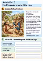 Vorschau - Arbeitsblätter - Der barmherzige Samariter | Religion Klasse 4 Arbeitsblätter | Evangelische Religionslehre | 10 Arbeitsblätter als PDF - Seite 3