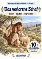 Vorschau - Arbeitsblätter - Das verlorene Schaf | Religion Klasse 4 Arbeitsblätter | Evangelische Religionslehre | 10 Arbeitsblätter als PDF - Deckblatt