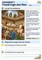 Vorschau - Arbeitsblätter - Jesus hilft und heilt | Religion Klasse 4 Arbeitsblätter | Evangelische Religionslehre | 10 Arbeitsblätter als PDF - Seite 2