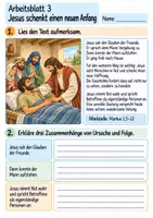 Vorschau - Arbeitsblätter - Jesus hilft und heilt | Religion Klasse 4 Arbeitsblätter | Evangelische Religionslehre | 10 Arbeitsblätter als PDF - Seite 3