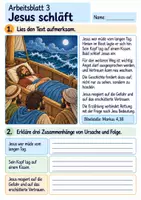 Vorschau - Arbeitsblätter - Jesus stillt den Sturm | Religion Klasse 4 Arbeitsblätter | Evangelische Religionslehre | 10 Arbeitsblätter als PDF - Seite 3