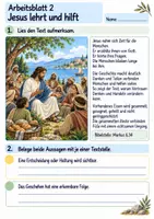 Vorschau - Arbeitsblätter - Jesus teilt Brot | Religion Klasse 4 Arbeitsblätter | Evangelische Religionslehre | 10 Arbeitsblätter als PDF - Seite 2