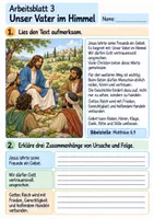 Vorschau - Arbeitsblätter - Beten mit Jesus | Religion Klasse 4 Arbeitsblätter | Evangelische Religionslehre | 10 Arbeitsblätter als PDF - Seite 3