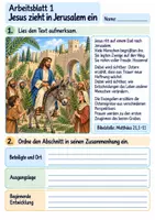Vorschau - Arbeitsblätter - Jesus lebt – Ostern | Religion Klasse 4 Arbeitsblätter | Evangelische Religionslehre | 10 Arbeitsblätter als PDF - Seite 1