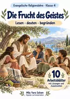 Vorschau - Arbeitsblätter - Die Frucht des Geistes | Religion Klasse 4 Arbeitsblätter | Evangelische Religionslehre | 10 Arbeitsblätter als PDF - Deckblatt