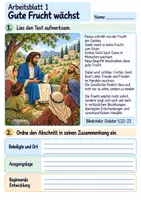 Vorschau - Arbeitsblätter - Die Frucht des Geistes | Religion Klasse 4 Arbeitsblätter | Evangelische Religionslehre | 10 Arbeitsblätter als PDF - Seite 1