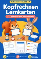 Vorschau - Spiele - Kopfrechnen, Klasse 3-4, Lernkarten - Deckblatt