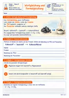 Vorschau - Stundenentwürfe - Chemie Klasse 8: Wortgleichung und Formelgleichung | Masse erhalten und Reaktionen beschreiben - Seite 1