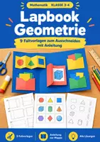 Vorschau - Arbeitsblätter - Geometrie, Klasse 3-4, Lapbook mit Lösung - Deckblatt