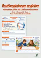Vorschau - Stundenentwürfe - Chemie Klasse 8: Reaktionsgleichungen ausgleichen | Masse erhalten und Reaktionen beschreiben - Deckblatt