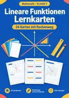 Vorschau - Arbeitsblätter - Lineare Funktionen, Klasse 9, Lernkarten - Deckblatt