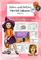 Vorschau - Arbeitsblätter - Lesen und Malen Halloween – 10 Lesemalblätter für Klasse 2–4 - Deckblatt