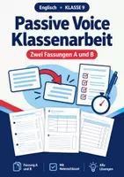 Vorschau - Arbeitsblätter - Passive Voice, Klasse 9, Klassenarbeit - Deckblatt