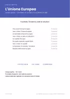 anteprima - Esercizi - ⭐ L'Unione Europea classe quinta, 9 schede di geografia - Pagina 1