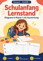Vorschau - Arbeitsblätter - Schulanfang, Klasse 1, Lernstand - Deckblatt