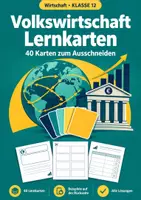 Vorschau - Arbeitsblätter - Volkswirtschaft, Klasse 12, Lernkarten - Deckblatt