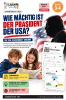 Vorschau - Unterrichtsreihen - USA & Politik einfach erklärt – Wie viel Macht hat der US-Präsident?Klasse 3–4 - Deckblatt