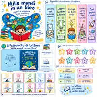 anteprima - Audio - "Mille mondi in un libro" – Kit Creativo e Didattico Completo per la Scuola Primaria - Pagina di copertina